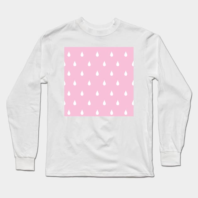 Rain drops through pink glasses Long Sleeve T-Shirt by bigmoments